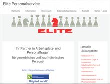 Tablet Screenshot of elite-personalservice.de